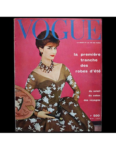 Vogue France (1er mai 1958), couverture de Henry Clarke Economisez 