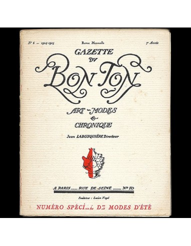 Gazette du Bon Ton (n°6, 1924-25) vente chaude votre 