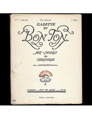 Gazette du Bon Ton (n°4, 1924-25) Découvrez la collection