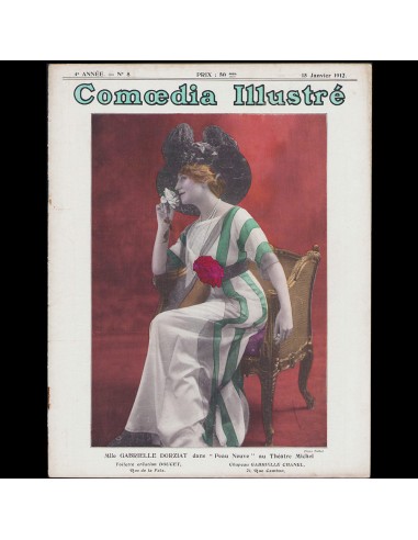 Comoedia illustré (15 janvier 1912), Gabrielle Dorziat en Doucet et Chanel sur le site 