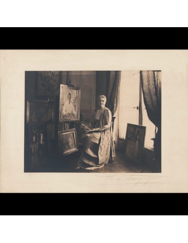 Fortuny - Portrait d'une artiste peintre par de Philiberte de Flaugergues (circa 1920s) Les êtres humains sont 