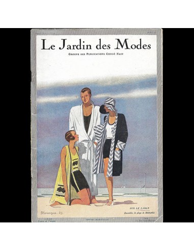 Le Jardin des Modes, n°119, 15 juin 1929, couverture de Pierre Mourgue de l' environnement