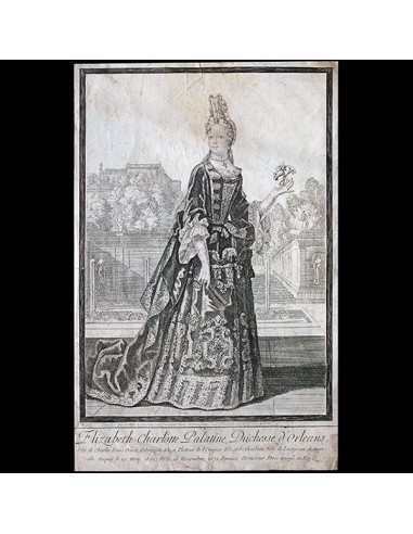 Bonnart - Elizabeth Charlotte Palatine, Duchesse d'Orléans (circa 1695) Economisez 