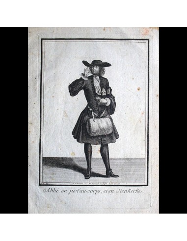 Bonnart - Abbé en just'au-corps, et en Stenkerke (circa 1695) Comparez plus de prix