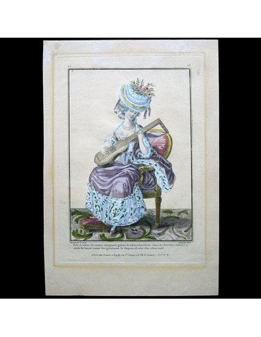 Gallerie des Modes et Costumes Français, 1778-1787, gravure n° cc 158, Robe de taffetas (1779) Découvrez la collection