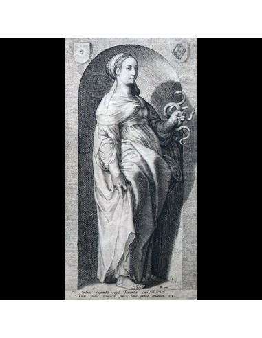 Hendrick Goltzius - Prudentia, la Prudence (1593) france