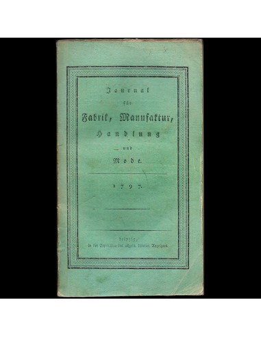 Journal für Fabrik, Manufaktur, Handlung und Mode, Januar 1797 pas cheres