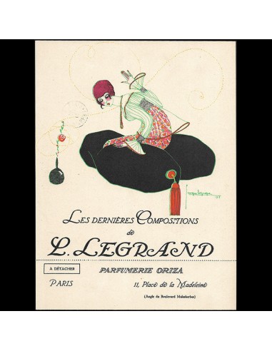 Georges Lepape - Les dernières compositions d'Oriza-Legrand, bon de commande illustré (1913) online