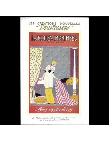 Le Printemps - Les toiles imprimées, catalogue illustré par Charles Martin (circa 1912) Les magasins à Paris