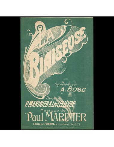 La Biaiseuse chez Paquin - Chanson de Paul Marinier et Léo Lelievre (1912) français