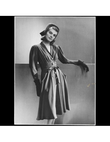 Jeanne Lanvin - Robe de crêpe (1946) basket pas cher