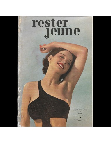 Rester Jeune, Août 1935, couverture de Georges Saad outlet