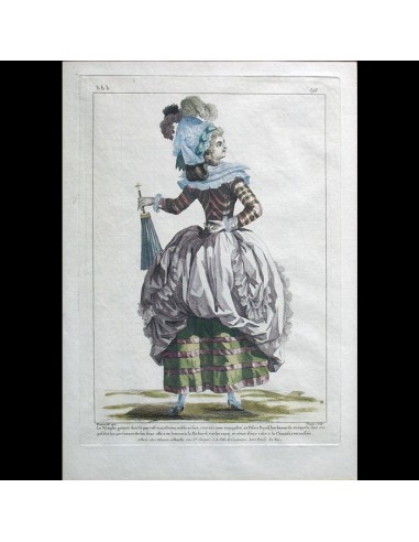 Gallerie des Modes et Costumes Français, 1778-1787, gravure n° bbb 293, La Nymphe galante (1785) shop