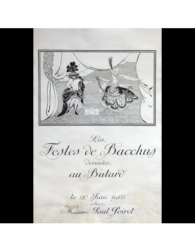 Paul Poiret - Les Festes de Bacchus données au Butard, invitation (1912) Economisez 