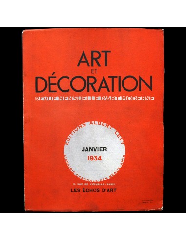 Art et décoration, janvier 1934 Le MVP de beaucoup