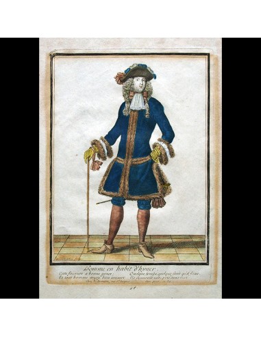 Bonnart - Homme en habit d'hyver (circa 1680s) Pour