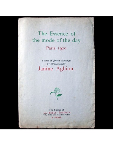 Janine Aghion - The essence of the mode of the day (1920) Paris Déstockage Promo