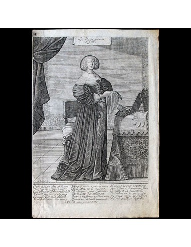 Abraham Bosse - La Dame suivant l'Edit (circa 1633) À commander